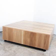 Oak Cube 60x60 Coffee Table Coffee Table Seating Diy Coffee Table