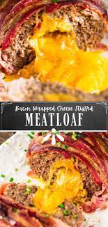 Bacon Wrapped Cheese Stuffed Meatloaf Recipe Bacon Wrapped Cheese Crockpot Recipes Beef Cheese Stuffed Meatloaf