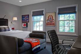 Transitional Masculine Bedroom Showcases A Plush Way To Decorate The Foot Of The Mens Bedroom Decor Small Room Bedroom Mens Bedroom