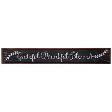 Wall quotes and decals on gratitude for blessings. Grateful Thankful Blessed Wood Wall Decor Hobby Lobby 1394618