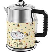 Russell Hobbs Emma Bridgewater Bumble Bee & Polka Dot 1.7L Cordless  Electric Kettle