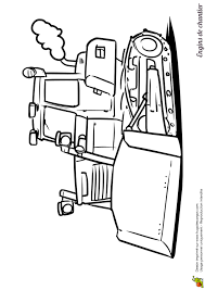 Coloriage Engins De Chantier Tractopelle A Chenilles