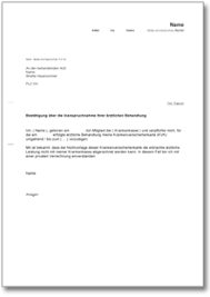 Maybe you would like to learn more about one of these? Bestatigung Der Inanspruchnahme Einer Vertragsarztlichen Behandlung De Musterbrief Download