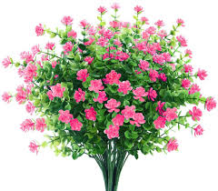 Maybe you would like to learn more about one of these? Buy 6 Bundles Artificial Flowers Outdoor Fake Flowers For Decoration Uv Resistant No Fade Faux Plastic Plants Garden Porch Window Box Decor Pink Online In Turkey B07td7r7nw