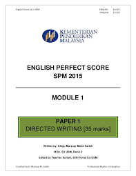 The strategies and techniques required to master the stress in your life take some initial work to learn—and ongoing practice to hone and strengthen. English Perfect Score Spm 2015