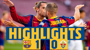 Señal de transmisión hoy en directo. Highlights Reaction Barca 1 0 Elche Youtube