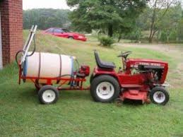It is cheap and leaks like crazy, no matter how low i turn the pressure, and it also doesn't have a on/off valve like the back sprayers do, so there is. Homemade Tow Behind Sprayer Garden Tractor Diy Sprayer Tractors