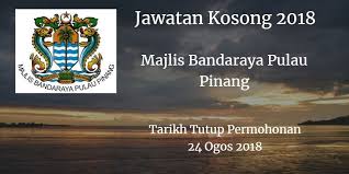 Bagi yang berminat untuk berkhidmat sebagai penjawat awam di malaysia, berita baik menanti anda. Jawatan Kosong Majlis Bandaraya Pulau Pinang Mbpp 24 Ogos 2018 Cute766