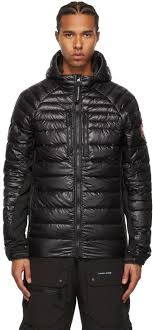 Canada Goose Black Hybridge Lite Hoody Jacket Canada Goose