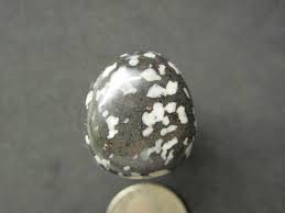 Black And White Spotted Gemstone Unknown Black And White Spotted Stone Freeform Cabochon By Redtailedhawk On Etsy Stone Black And White Etsy