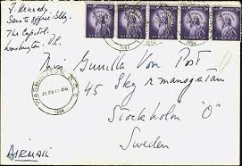 In 2010, she auctioned letters written by kennedy to her. Jfk Love Letters To Swede Up For Auction
