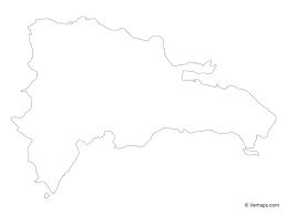 Dominican republic's natural attractions are seemingly endless. Outline Map Of Dominican Republic Free Vector Maps