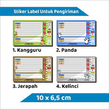 Beli stiker kartun online berkualitas dengan harga murah terbaru 2021 di tokopedia! Jual Stiker Label Pengiriman Sticker Olshop Karakter Kartun Animasi Hewan Di Lapak Ec Shop Bukalapak