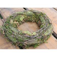 Turkranz Landhaus Frisch Gebunden 50 Cm Mooskranz Weidenkranz Und Kranze Fur Tur
