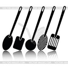 The best selection of royalty free kitchen silhouette vector art, graphics and stock illustrations. Kitchen Utensil Silhouettes Vector Clipart
