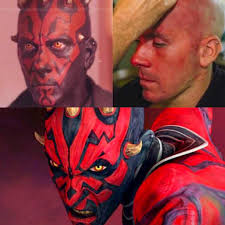 Darth Maul canonically has a cartilage piercing simply because Ray Park  forgot to take his out. #starwars
