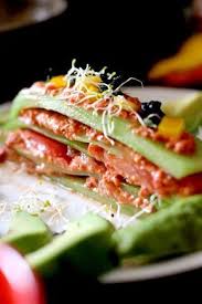 Lasagnes De Concombre Creme De Poivron Recette Lasagne Recette Recettes De Cuisine