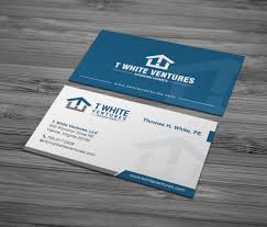 Design your qr code business card, then duplicate your design to make web banners, rack cards, flyers, email headers, social cover photos, printed advertisements, and so much more. A Blue Business Card Design For A Real Estate Company Business Card Design Blue Business Card Design Card Design