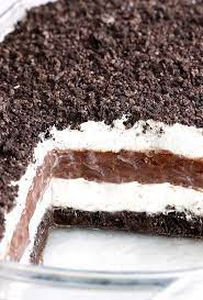 No Bake Chocolate Oreo Lasagna Sugar Apron Recipe Oreo Cake Recipes Oreo Lasagna Chocolate Desserts