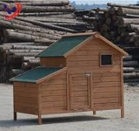 OEM Color Easy Clean Metal Tray Portable Wood Chicken Coop