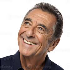 Close-Up of a Smiling Older Man Radiating Joy 55626949 PNG