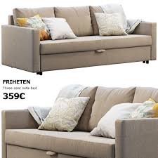 If you're looking for a comfy but super chic couch, this sofa from ikea will really show off your personality. Ikea Friheten Sofa 3d Cgtrader