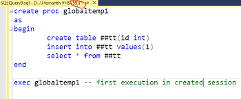 How Temp Table Works In Stored Procedures Global Local Stack Overflow