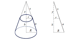 Perhatikan gambar berikut volume kerucut pada gambar diatas adalah. Materi Kerucut Terpancung Rumus Luas Selimut Volume Dan Contoh Soal Rpp Co Id