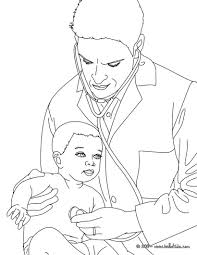 Paediatrician Coloring Page Amazing Way For Kids To Discover Doctor Job More Original Content On Hellokids Com Coloring Pages Colouring Pages Sketches