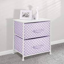 Check out our 2 drawers storage selection for the very best in unique or custom, handmade pieces from our boxes & bins shops. Buy Mdesign Dresser Storage End Table Tower Sturdy Steel Wood Top Easy Pull Fabric Bins Organizer Unit For Child Kids Bedroom Or Nursery Polka Dot Print 2 Drawers