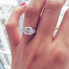 These 3 Stone Engagement Rings Have A Very Special Meaning Behind Them Wedding Rings Solitaire Asscher Engagement Ring 3 Stone Engagement Rings
