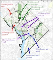 Washington Dc Wards Map Mapping D.c.'s Party Affiliations, From Republican Georgetown To Democratic  Washington Highlands - Washington City Paper