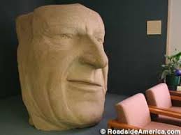 13-Ton Boulder Carved Into John Wayne's Head, Lubbock, Texas