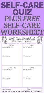 Self Care Assessment To Find Balance In Your Life Self Care Worksheets Self Care Activities Self