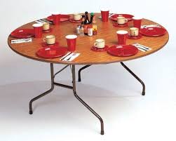 Medium Oak Brown Brown Correll Premium Fixed Height Oval Folding Table By Correll 505 91 Finish 60 In X 72 In Ova Round Folding Table Folding Table Table