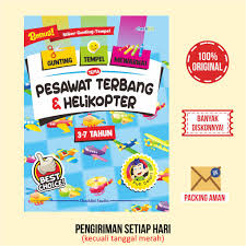 Lihat ide lainnya tentang warna, gambar, anak. Buku Aktivitas Paud Tk Gunting Tempel Mewarnai Tema Pesawat Terbang Helikopter Shopee Indonesia