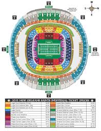 New Orleans Saints Tickets Mercedes Saints Game Seating Chart