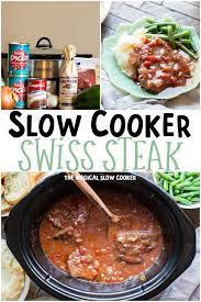 Slow Cooker Swiss Steak Recipe Crockpot Steak Recipes Swiss Steak Round Steak Recipes