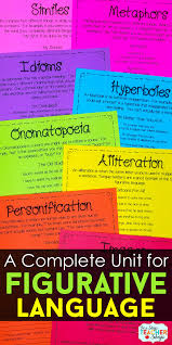 Figurative Language With Poetry Figurative Language Teaching Figurative Language Figurative Language Unit