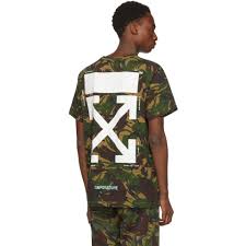 Green pleated dress green off shoulder dress elastic waist dress long pleated sleeves short dress womens clothing. Off White C O Virgil Abloh Cotton Green Camouflage Arrows T Shirt For Men Lyst