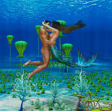 Mermaid and Nude Male Lover 1 Digital Art by Barroa Artworks - Fine Art  America