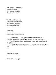 Given below are a few application letter samples for a clearer idea. Application Letter For Job Order Free Letter Sample Download
