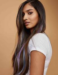 Brown hair colors peekaboo highlights purple highlights hair colour brunette with lowlights bayalage brunette brown hair with red highlights are a growing trend of now. Brown Hair With Peekaboo Highlights Redken