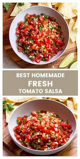 The Best Homemade Fresh Tomato Salsa Little Broken Recipe Fresh Tomato Recipes Fresh Salsa Recipe Homemade Salsa