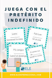 Juega Con El Preterito Indefinido Actividad Para Clase De Espanol Fichas Para Trabaj Actividades Para Clase De Espanol Actividades De Espanol Aula De Espanol