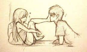 How to draw an anime couple i pencil sketch of anime couple for beginners i anime characters drawing, draw. Pin By Sonia Moreno On Vous Et Moi Cute Couple Drawings Cute Sketches Cute Drawings