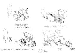 Bigre La Maison Des Chantiers Zac Centre Ville De Biganos Schemas D Architecture Maquette Architecturale Dessin De Projet