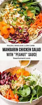 Mandarin Orange Chicken Salad Paleo Whole30 Recipe Delicious Paleo Recipes Summer Salad Recipes Paleo Recipes Easy