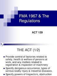 How effective was the 1833 factory act? Factories And Machinery Act 1967 Amendment 2006 Occupational Safety And Health Administration Safety