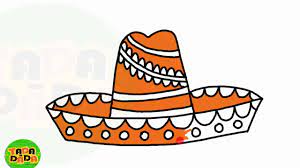 How To Draw Mexican Cap Drawings And Coloring Book For Kids Rainbow Colors Rainbow Kids Coloring Books Rainbow Colors